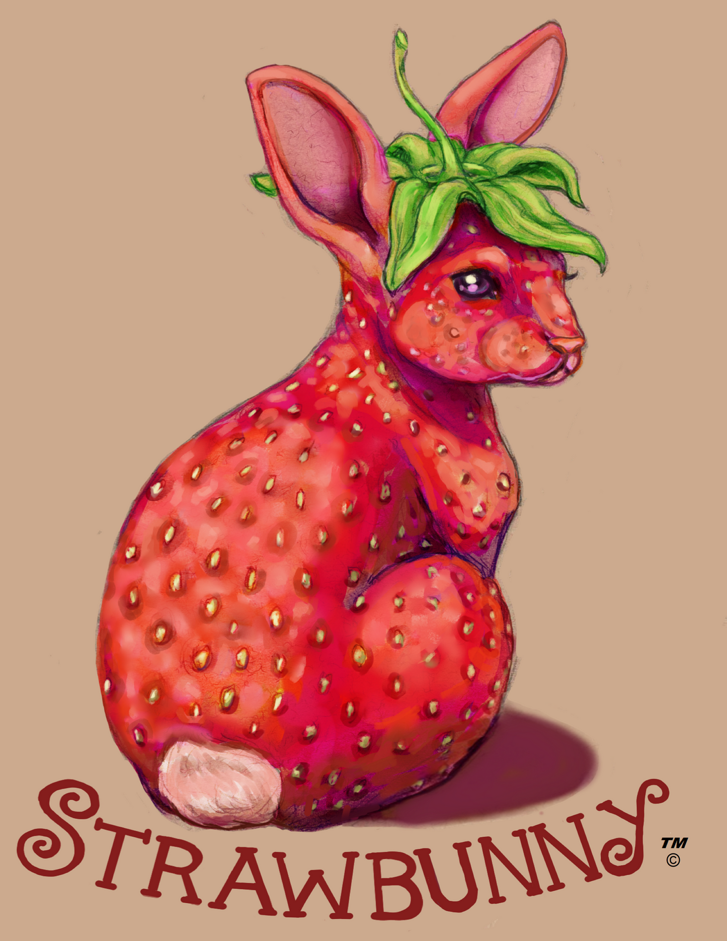 Strawbunny Stickers - Package of 10