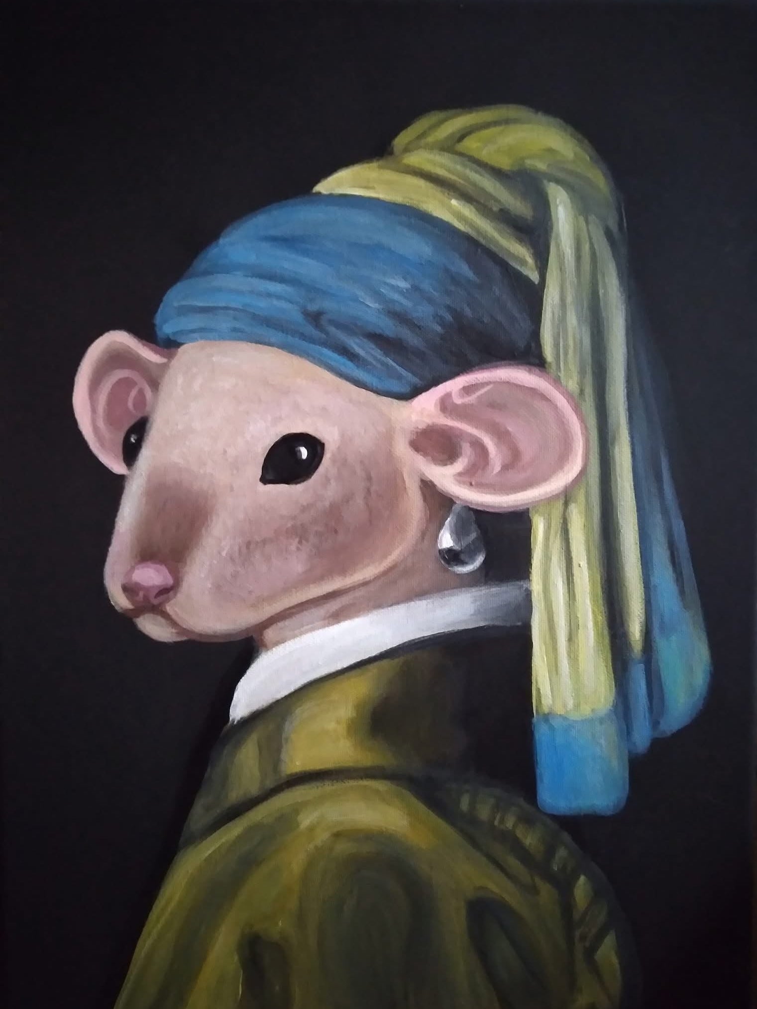 Rat with the Pearl Earing – Allison's Artistry