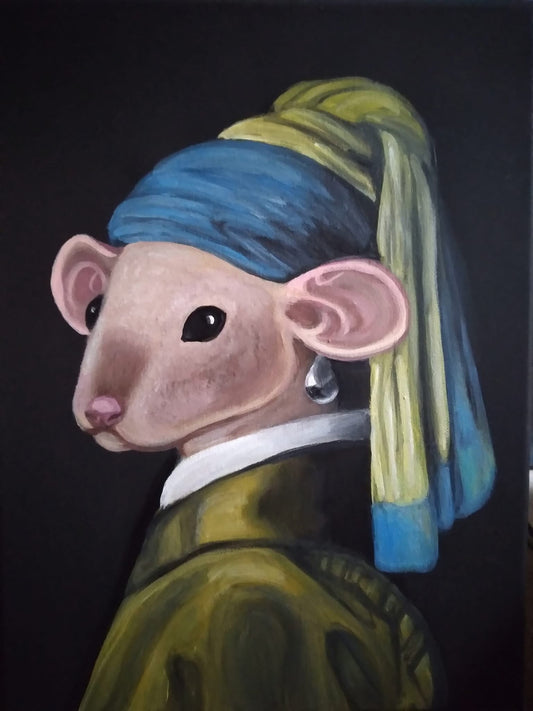 Rat with the Pearl Earing